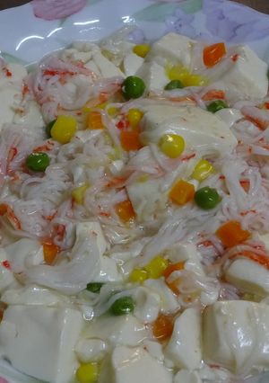 かに風味蒲鉾と豆腐の炒め煮 中華味-レシピのメイン写真