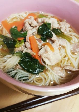 お手軽❕ガッツリにゅうめん❔f(^^;-レシピのメイン写真