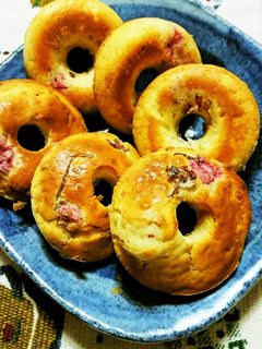 桜焼きドーナツ-レシピのメイン写真