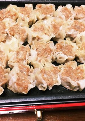 新玉ねぎが甘い！肉汁たっぷり焼き焼売-レシピのメイン写真