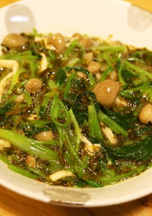 あかもくと三つ葉しめじの昆布ポン酢-レシピのメイン写真