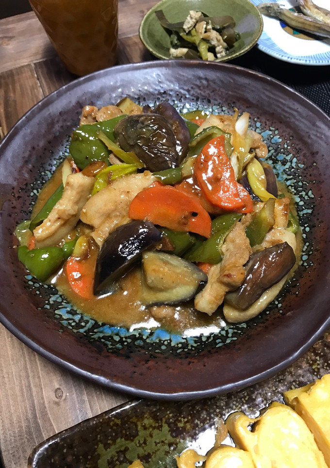 豚肉と茄子野菜のこってりマヨ味噌焼き☆-レシピのメイン写真