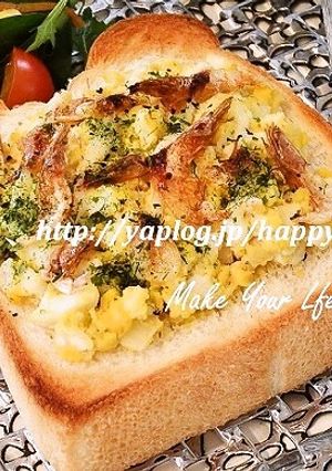 桜エビ＆茹で卵の香ばしい☆トースト-レシピのメイン写真