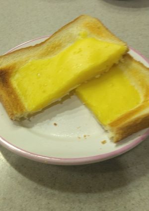 ベビーチーズでチーズケーキトースト-レシピのメイン写真