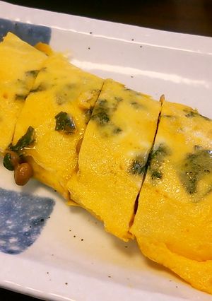 卵焼きに納豆イン♪-レシピのメイン写真