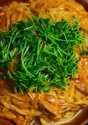 時短！ウインナーのトマトクリームパスタ-レシピのメイン写真