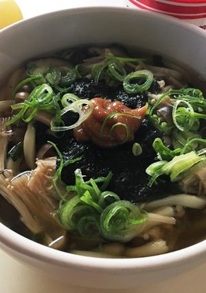 きのこ梅うどん-レシピのメイン写真