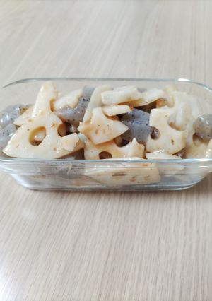 レンコンにゃくの梅炒め※簡単常備菜-レシピのメイン写真