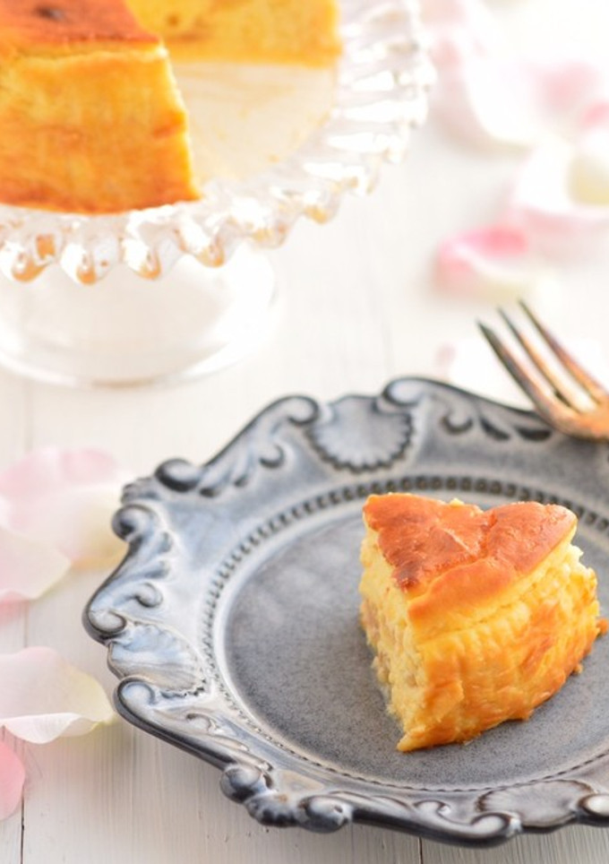 砂糖不使用！甘酒とりんごのチーズケーキ-レシピのメイン写真