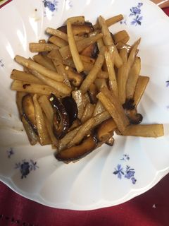 大根としいたけのきんぴら-レシピのメイン写真