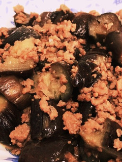 簡単!なすとひき肉の甘辛炒め♪-レシピのメイン写真