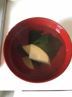 簡単!白だしで筍のお吸い物-レシピのメイン写真