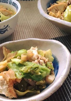 春キャベツとザーサイの炒め煮-レシピのメイン写真