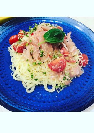 美味！冷製パスタ♡生ハムで簡単♡-レシピのメイン写真