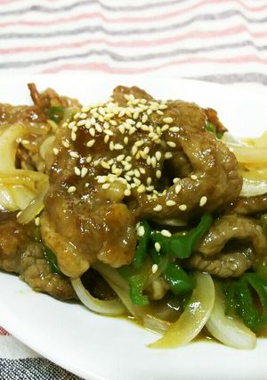 お弁当に♪牛肉とピーマンの甘辛炒め-レシピのメイン写真
