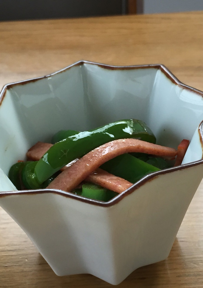 ハムとピーマンの炒め物-レシピのメイン写真