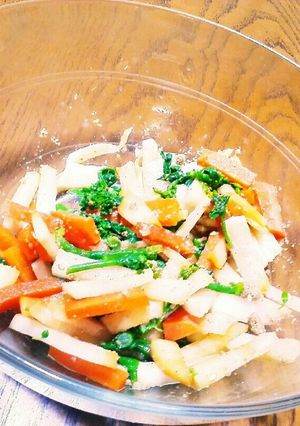 だいごんとかぶらの葉のサラダ-レシピのメイン写真