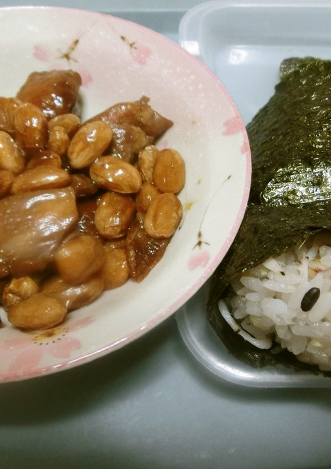 鶏肉と大豆の煮物　黒糖（黒砂糖）煮-レシピのメイン写真