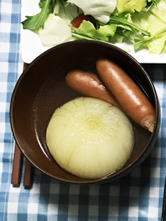 炊飯器で!玉ねぎ丸ごとスープ-レシピのメイン写真