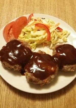 卵、乳、小麦なしのハンバーグ-レシピのメイン写真