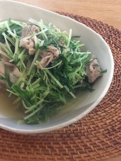★水菜&豚肉のさっと煮-レシピのメイン写真