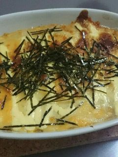 簡単!!豆腐とトロロ芋の和風グラタン!!-レシピのメイン写真