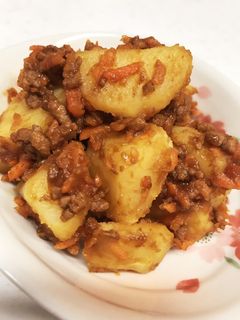 じゃが芋の味噌そぼろ炒め-レシピのメイン写真