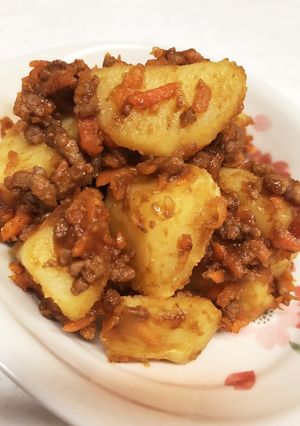 じゃが芋の味噌そぼろ炒め-レシピのメイン写真