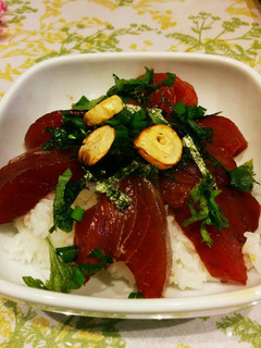 カツオの漬け丼-レシピのメイン写真