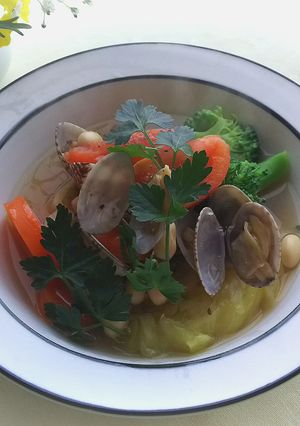 アサリと彩り野菜のシチュー-レシピのメイン写真