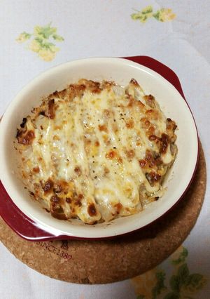糖質制限☆ミンチと卵のチーズマヨ焼き-レシピのメイン写真