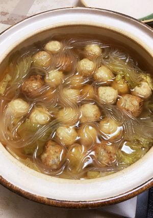白菜と肉団子の鍋-レシピのメイン写真