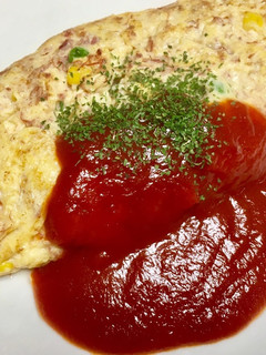 コンビーフ入りベジタブルオムレツ-レシピのメイン写真