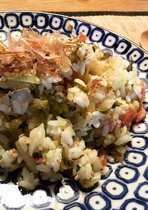 簡単ですごく美味しい！高菜チャーハン-レシピのメイン写真