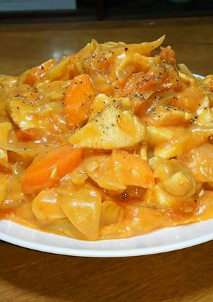 ☆簡単やわらか♪鶏むね肉のトマト煮込み☆-レシピのメイン写真