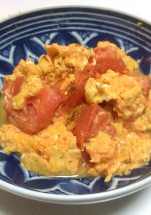 スパイシー　トマトオムレツ-レシピのメイン写真
