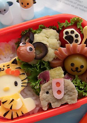 動物園キャラ弁　キティちゃん編-レシピのメイン写真
