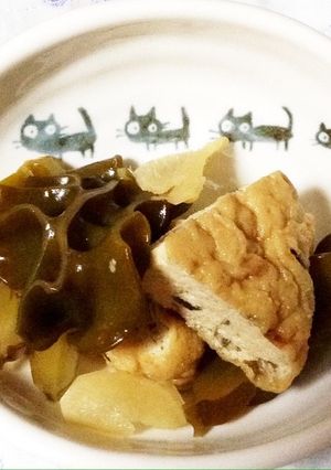 メカブとがんもどきの煮物-レシピのメイン写真