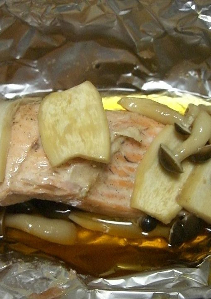 鮭ときのこのホイル焼き-レシピのメイン写真