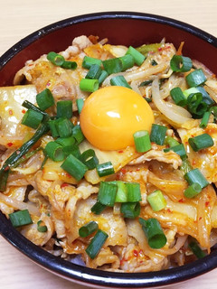 こってり豚キムチ丼-レシピのメイン写真