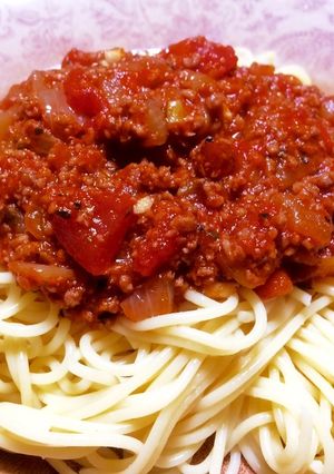 ダイエット♡ヘルシーミートソースパスタ-レシピのメイン写真