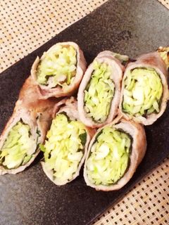 15分で簡単!キャベツたっぷり豚しそ巻き-レシピのメイン写真
