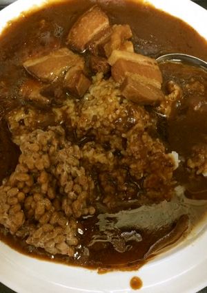 レトルトで　角煮カレー-レシピのメイン写真
