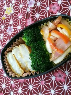 お弁当日記002 鱈のカレーフリッター-レシピのメイン写真