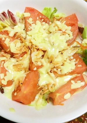 旬の桜エビ入り、ほの温かい野菜サラダ-レシピのメイン写真