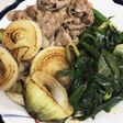 旬 葉玉ねぎと牛肉