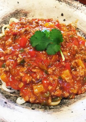 簡単トマト丸ごとミートははつゆスパゲティ-レシピのメイン写真
