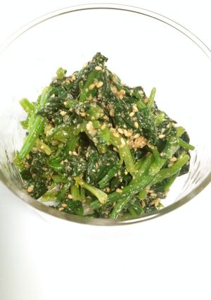 ほうれん草のごま和え　ひと手間でプロの味-レシピのメイン写真