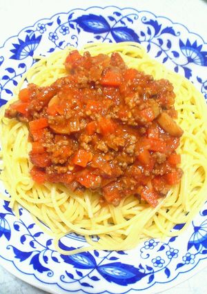簡単☆かあさんのミートソーススパゲッティ-レシピのメイン写真