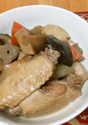 手羽先でがめ煮-レシピのメイン写真